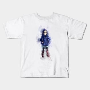 Laid Back Camp - Chiaki *Watercolor* Kids T-Shirt